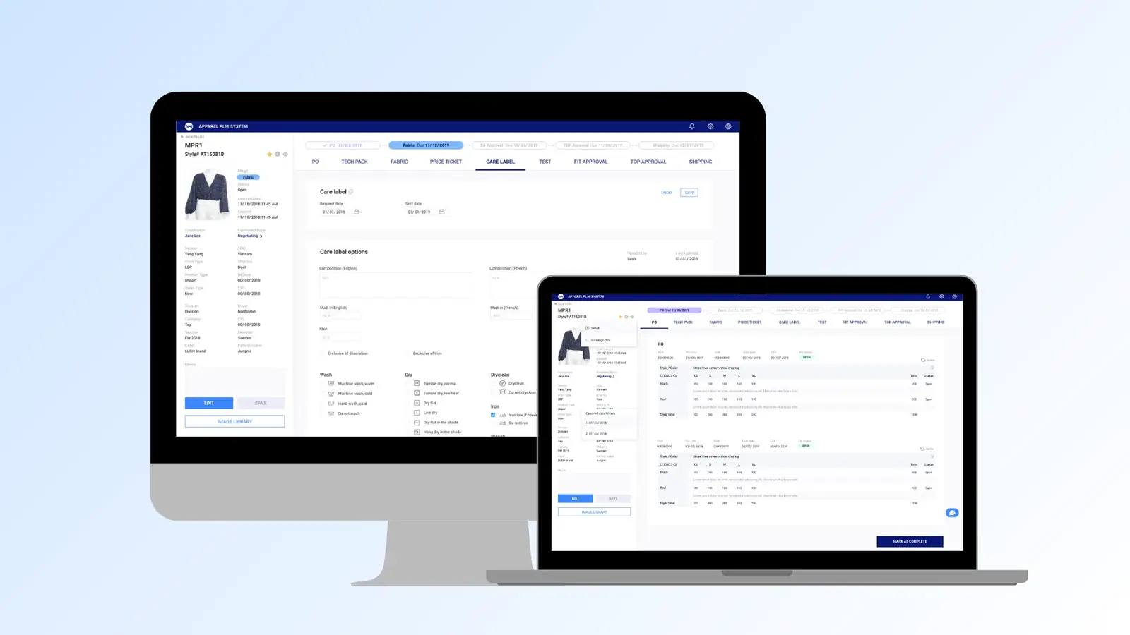 N41 PLM product screen